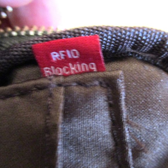 MINICAT RFID Blocking Small Travel Crossbody Purse, Nylon, Brown, 8 CC slots - Picture 15 of 16